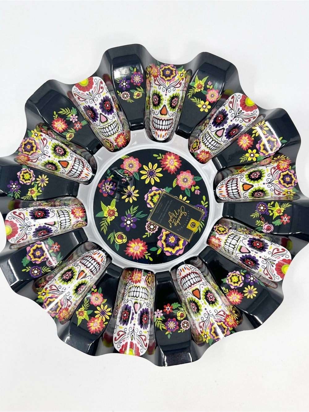 Lazy-Susan Carousel Taco Holder Stand Day of The Dead